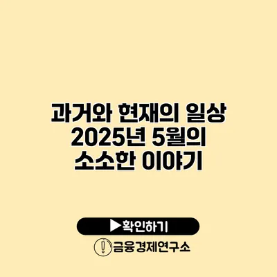 과거와 현재의 일상 2025년 5월의 소소한 이야기