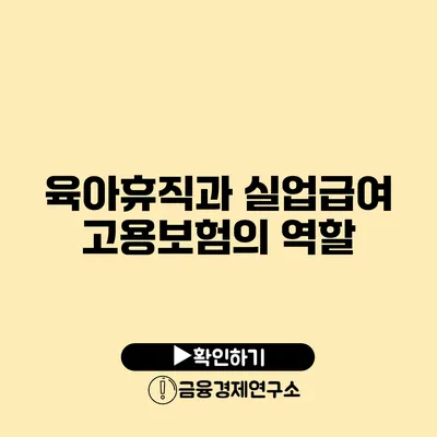 육아휴직과 실업급여: 고용보험의 역할