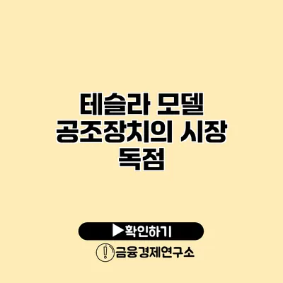 테슬라 모델 공조장치의 시장 독점