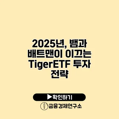 2025년, 뱀과 배트맨이 이끄는 TigerETF 투자 전략